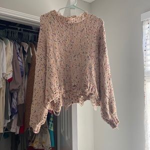 POL L multicolor trendy sweater